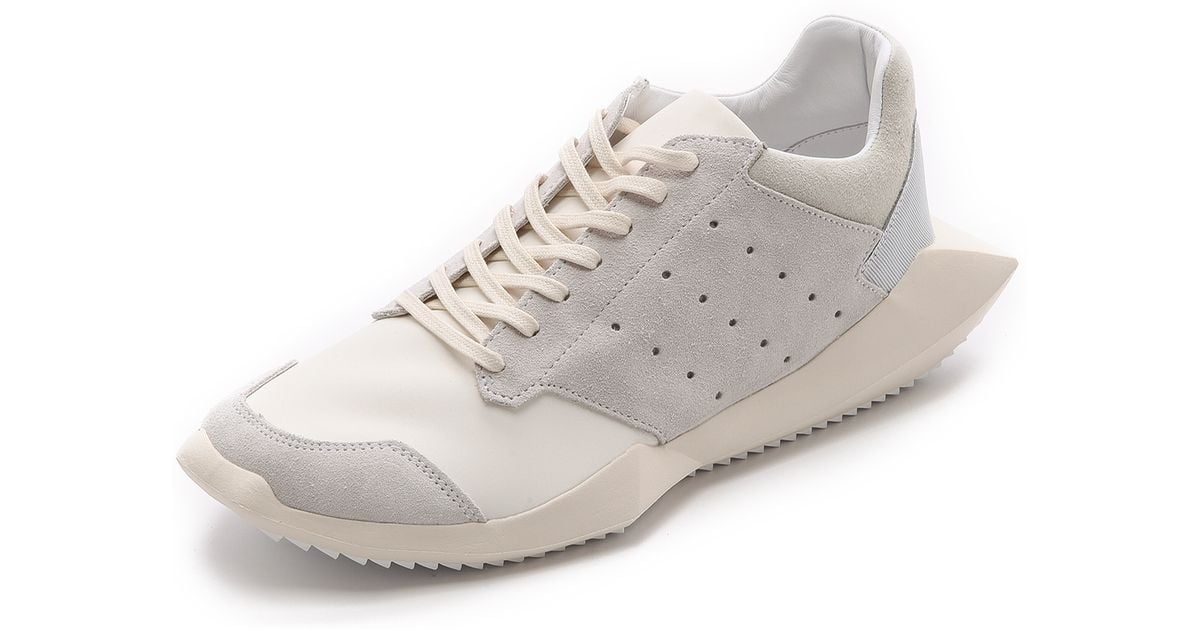 rick owens tech runner white