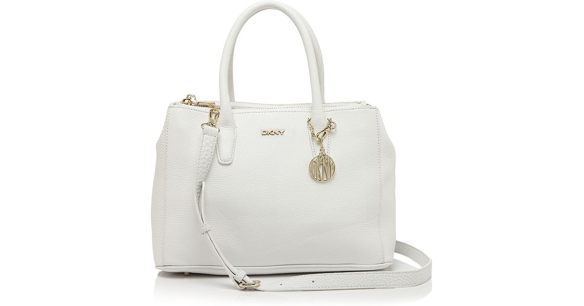 dkny white tote bag
