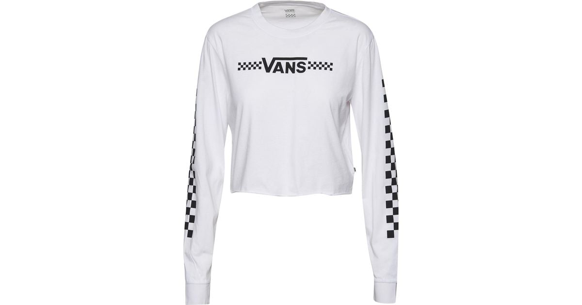 vans white crop top