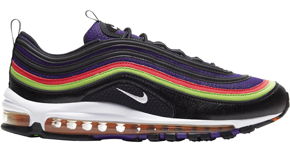 black and purple air max 97