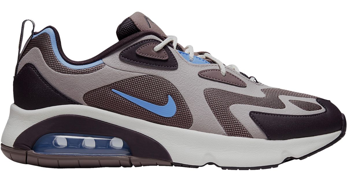 nike air max 200 blue and black