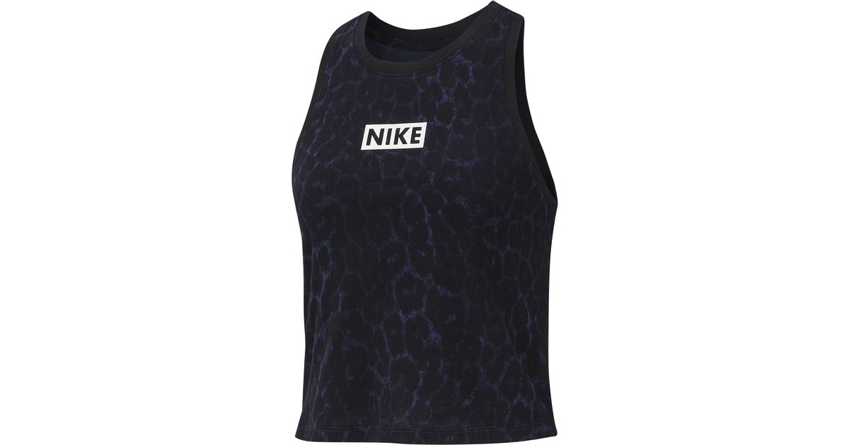 nike leopard print crop top