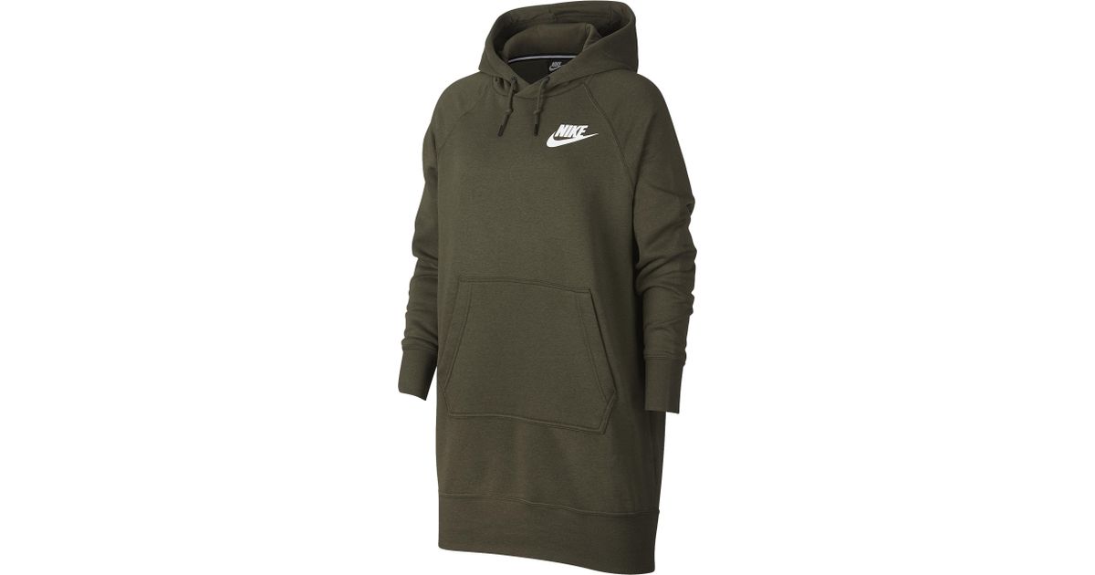 nike rally ribbed hoodie dress