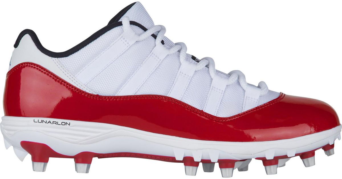nike red and white cleats