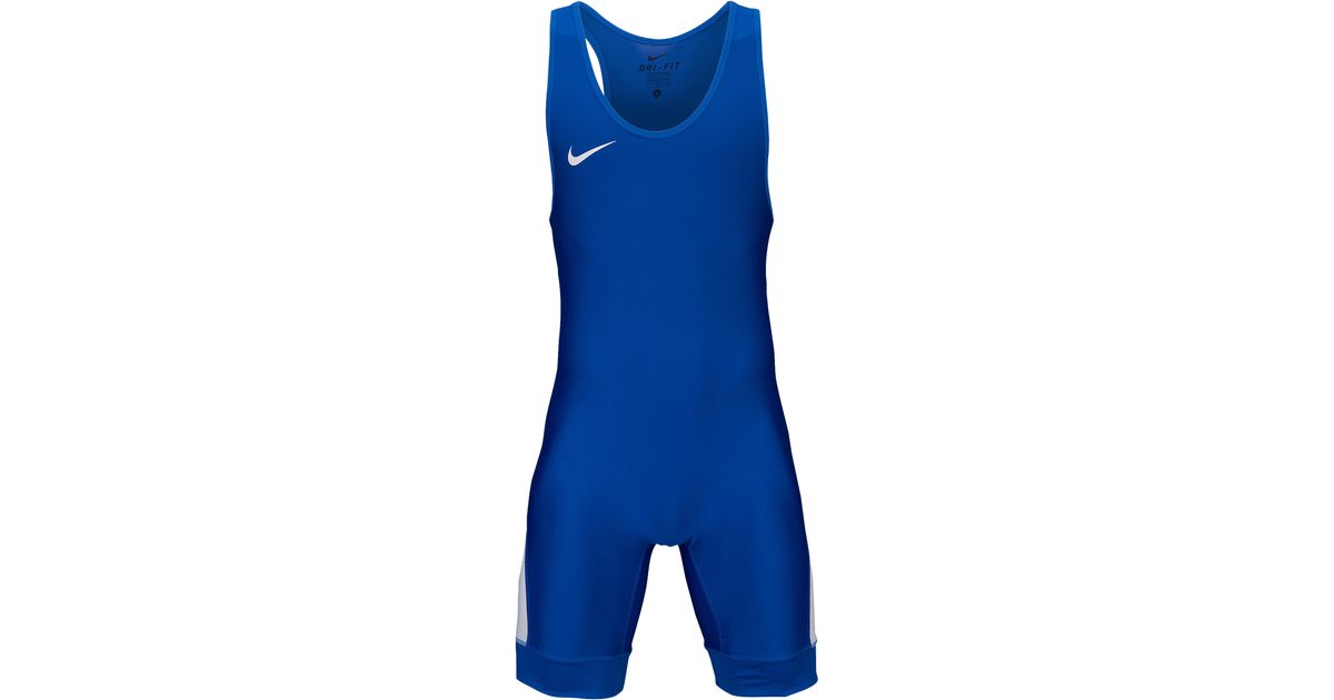 Nike Synthetic Grappler Elite Wrestling Singlet in Blue for Men - Save 15%  - Lyst