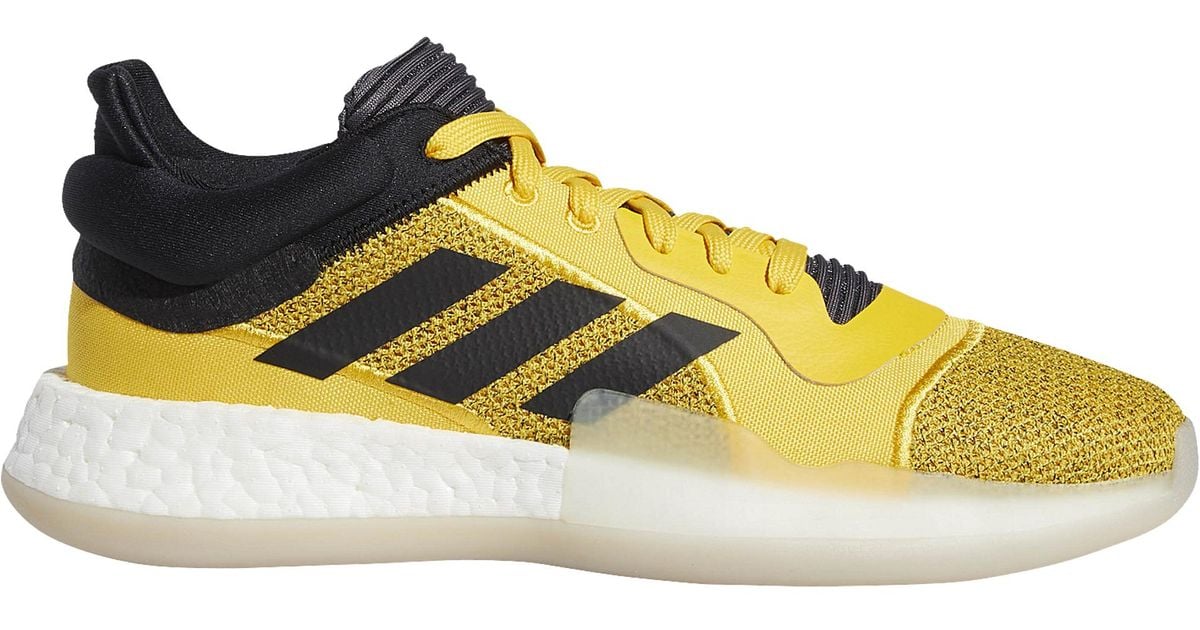 adidas marquee boost low yellow