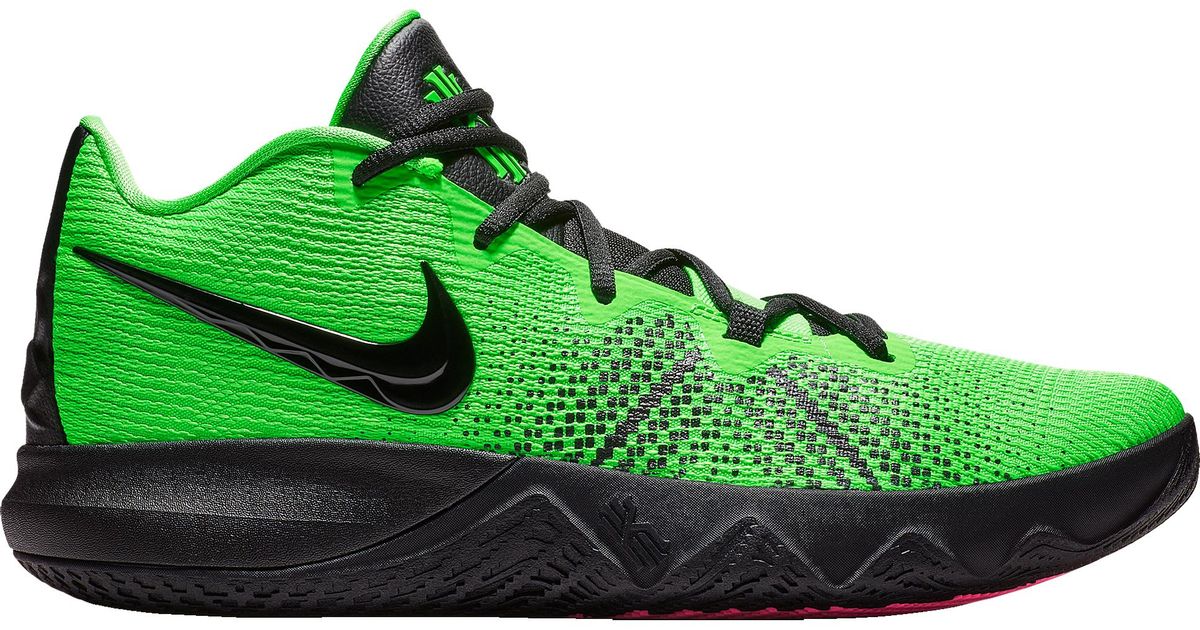 kyrie irving pink and green shoes