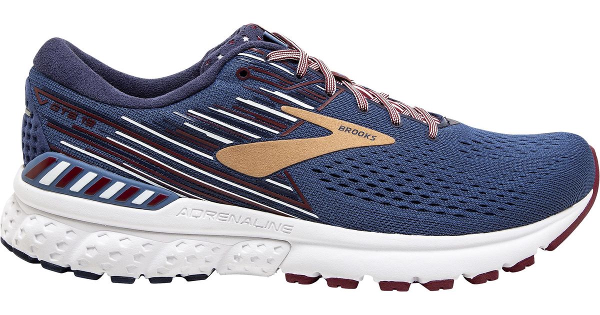 brooks adrenaline red white and blue