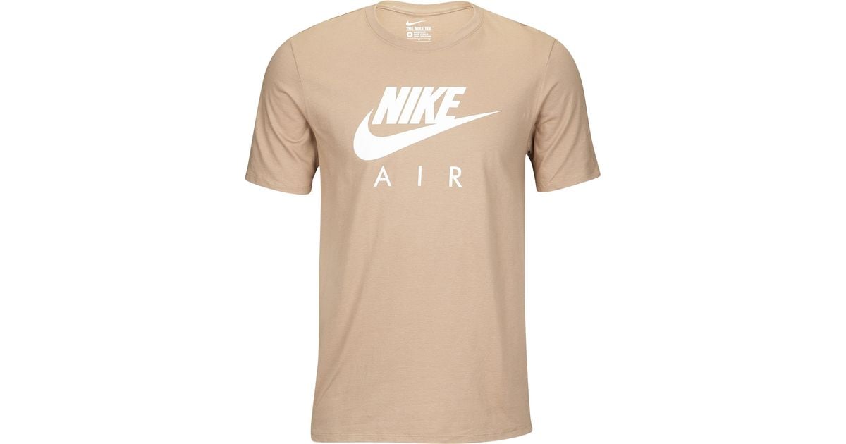 Nike Cotton Air T-shirt in Khaki/White (Natural) for Men - Lyst