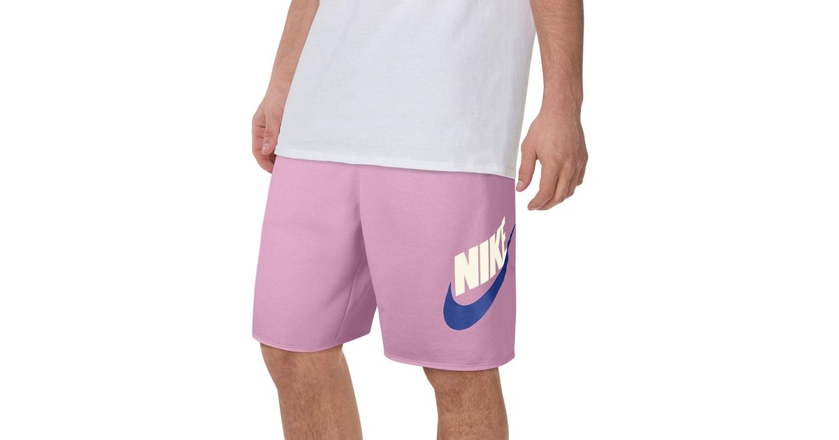 nike alumni shorts pink
