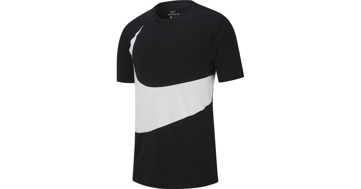 Nike Cotton Large Swoosh T-shirt in 