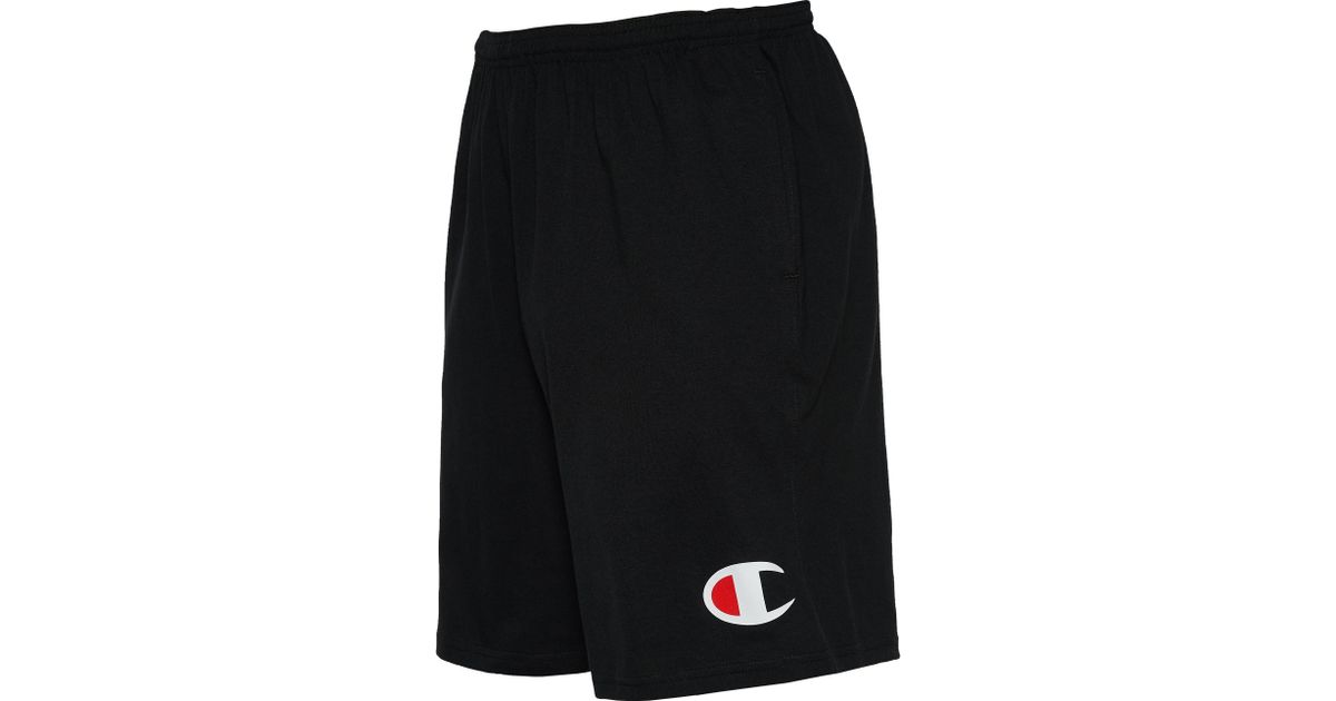 champion men's graphic jersey short