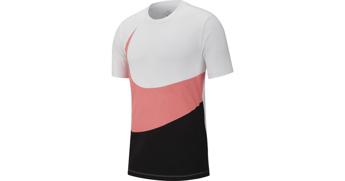 Nike Cotton Large Swoosh T-shirt in 