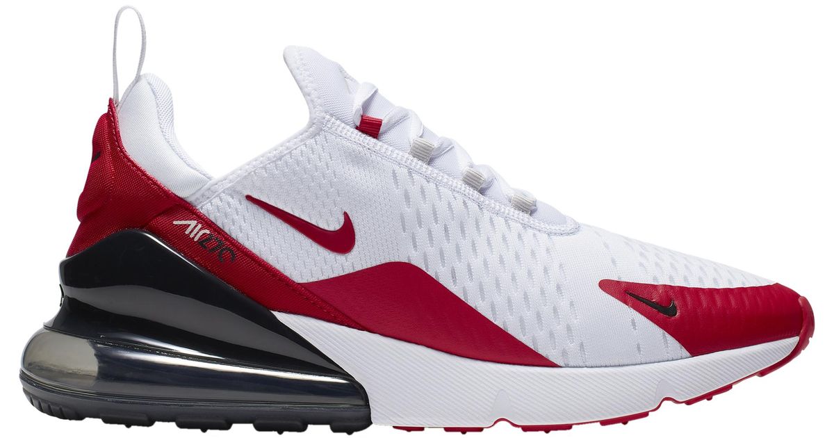 Nike Air Max 270 In White Red For Men Lyst