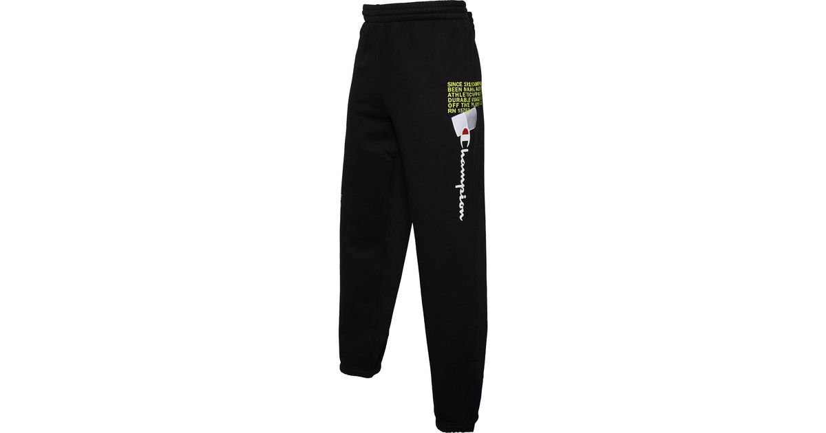 champion super fleece behind the label 2.0 pants