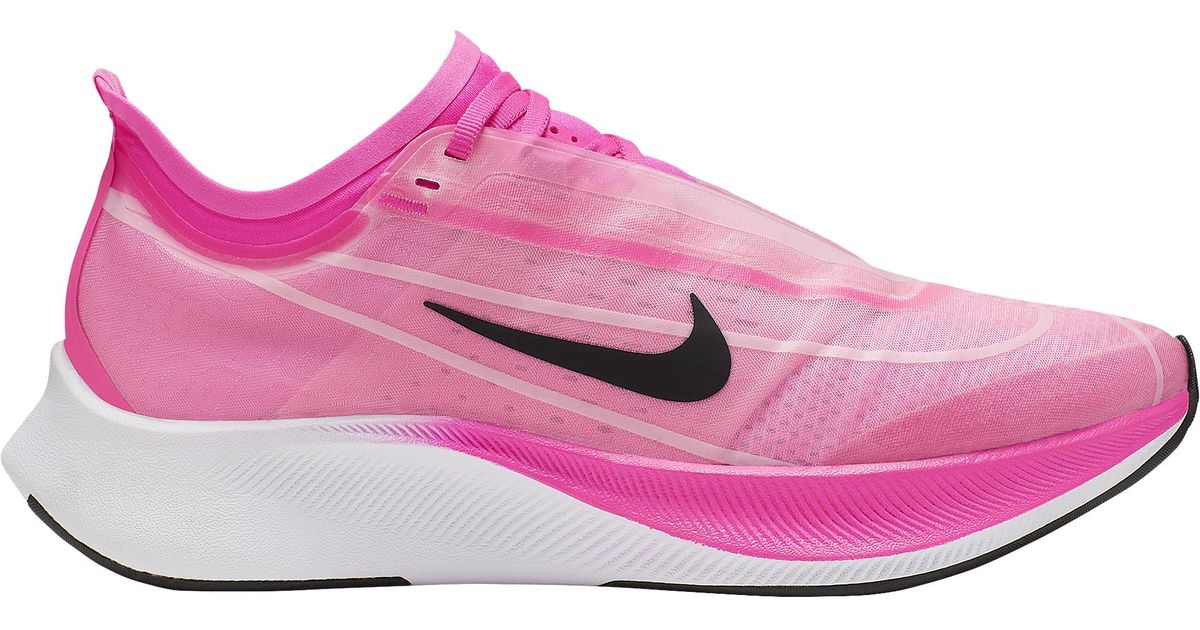 Nike Zoom Fly 3 Running Shoe in Pink - Lyst