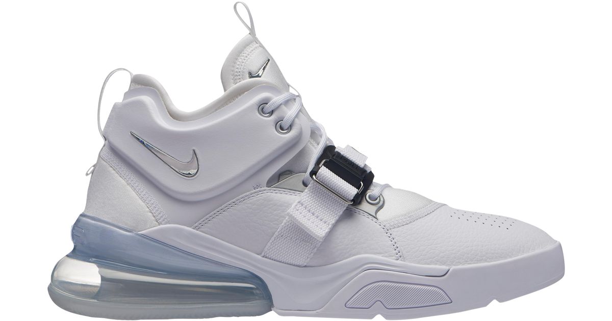 nike air force 270 white silver