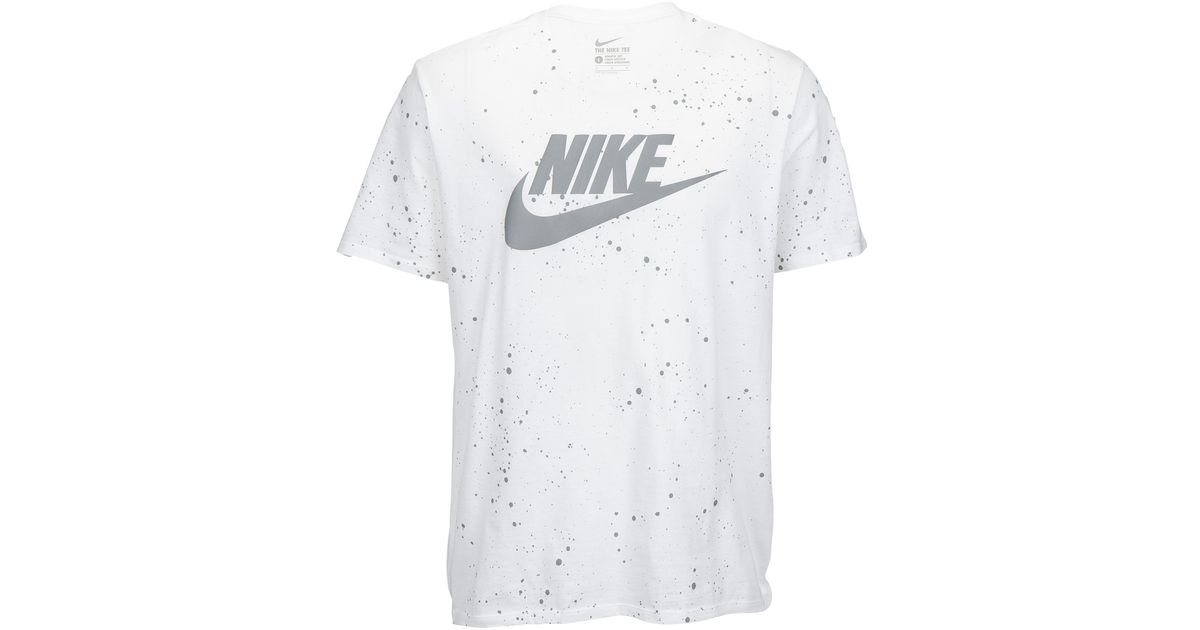 silver nike shirt