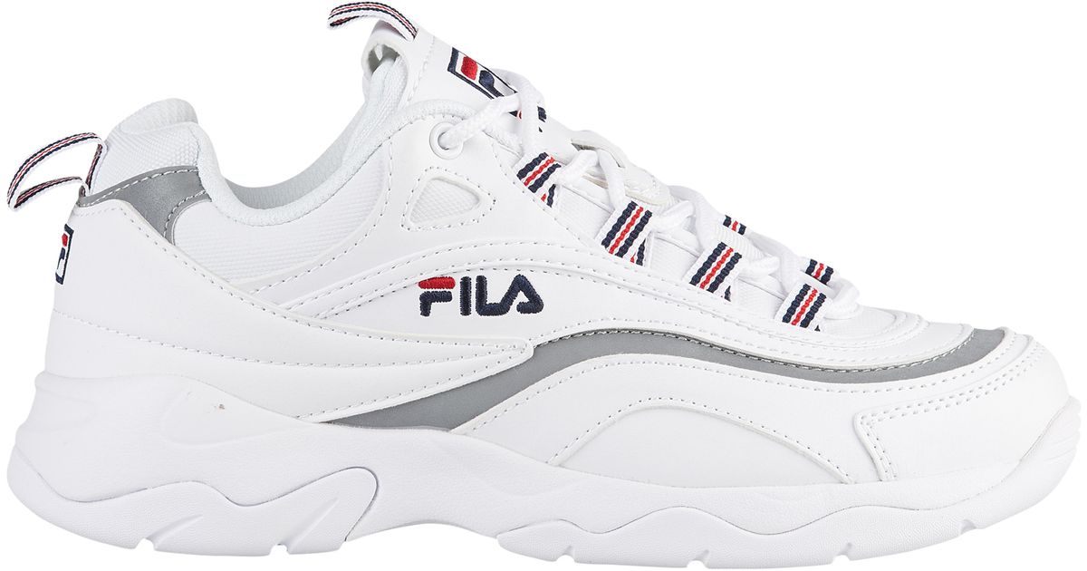 fila ray white metallic