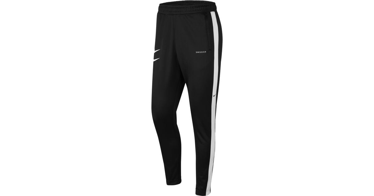 nike swoosh poly knit pants red