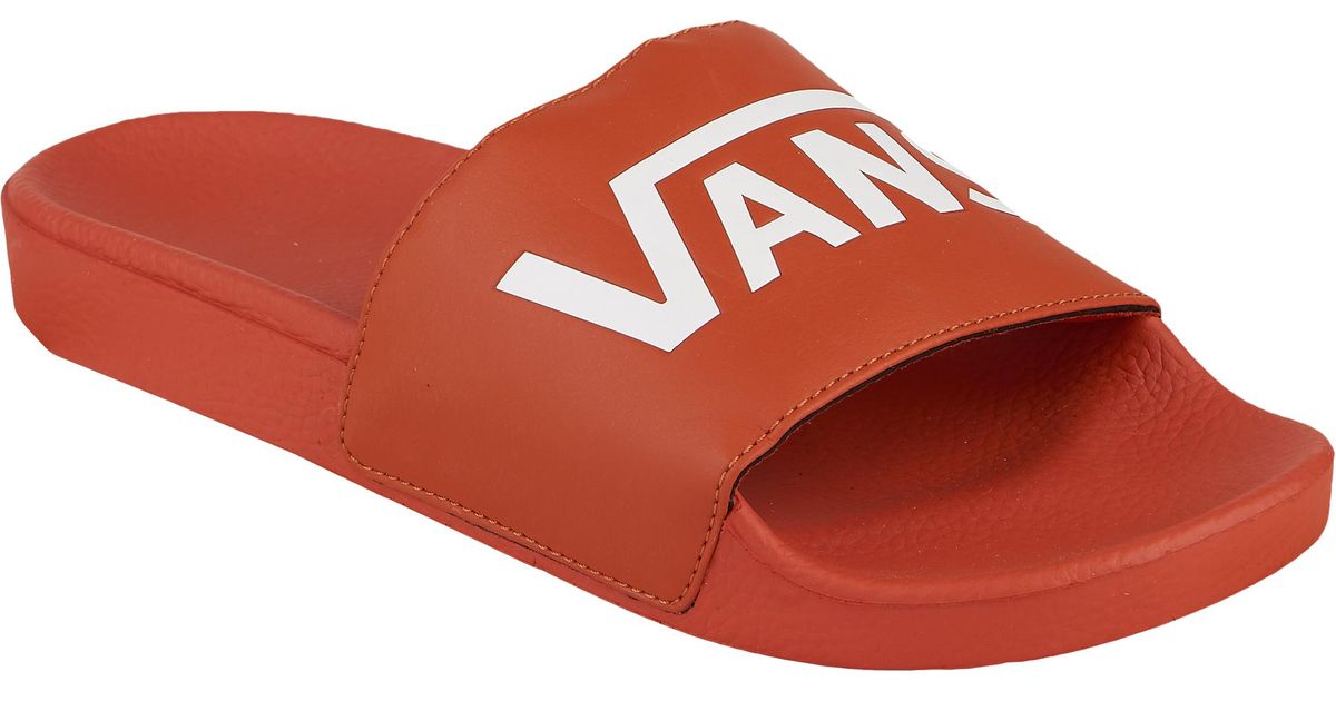 vans red slides