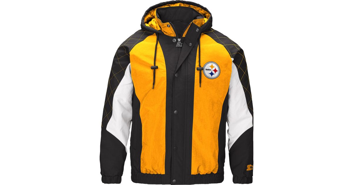 Starter Synthetic Nfl Fullzip Hooded Jacket in Black for Men Lyst
