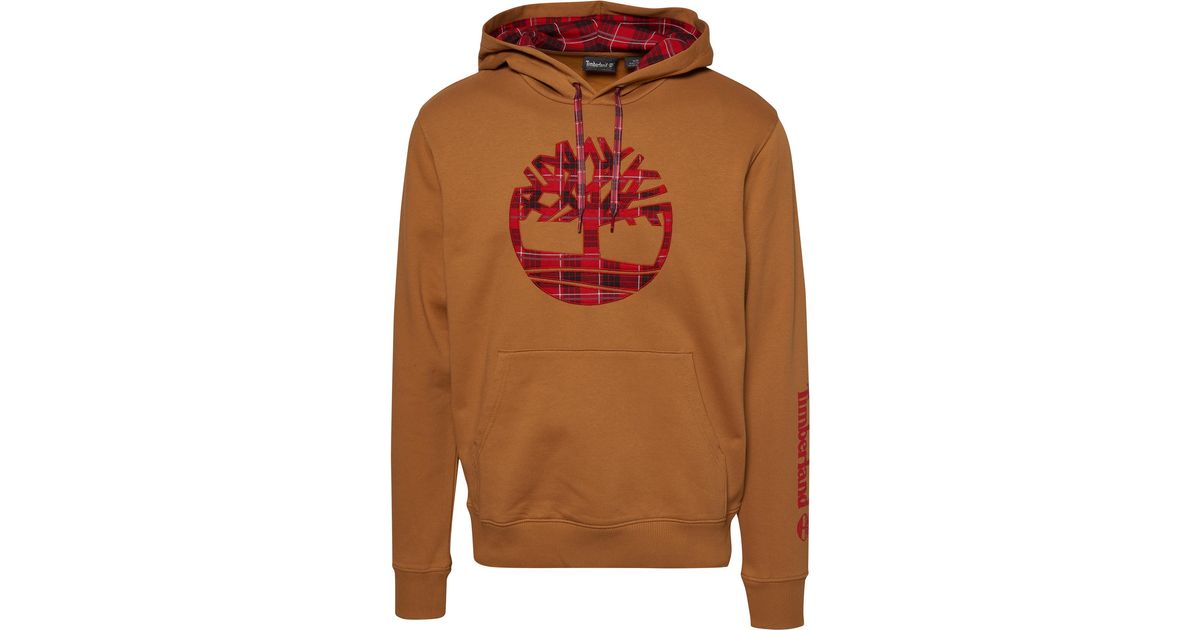 timberland plaid hoodie