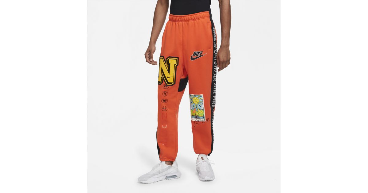 Nike Cotton Element Heavyweight Pants in Orange for Men | Lyst