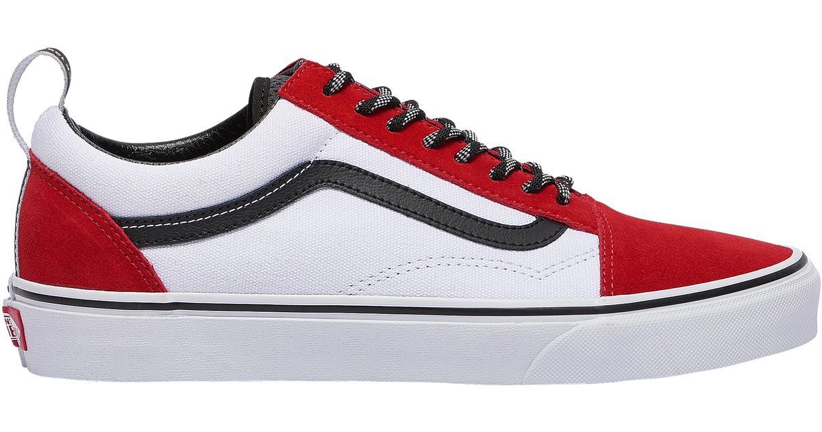 white red and black vans