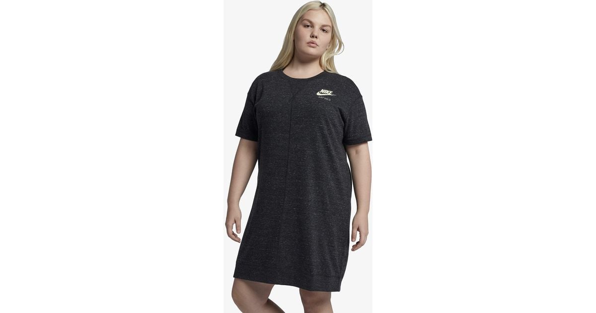Nike Cotton Plus Size Gym Vintage Dress in Black - Lyst