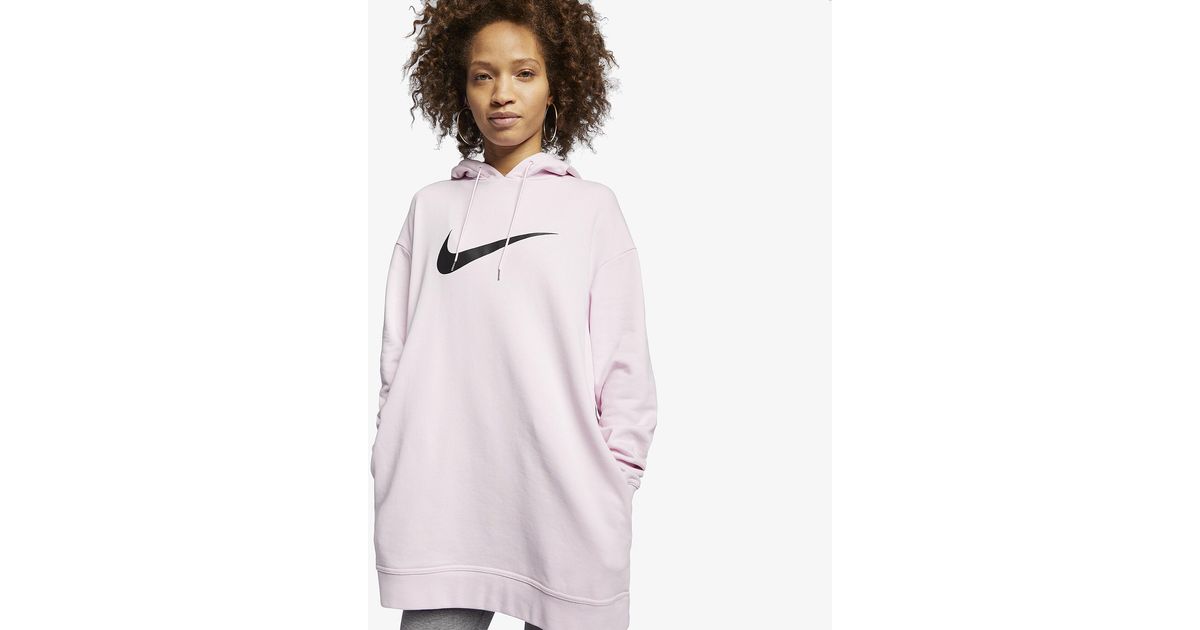 pink nike hoodie dress