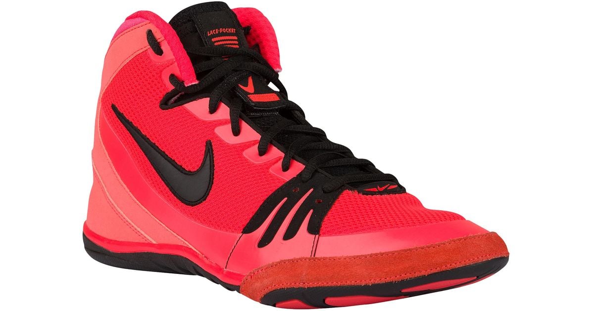 crimson red nike shoes