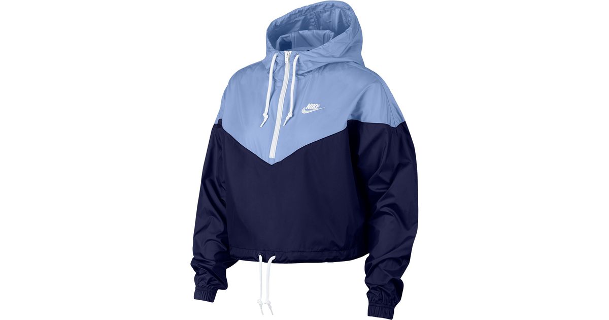 nike heritage half zip jacket women's
