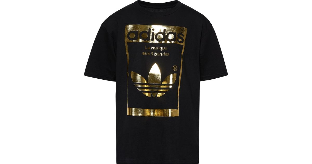 adidas Originals Cotton Superstar Og T-shirt in Black/Gold (Black) for Men  | Lyst