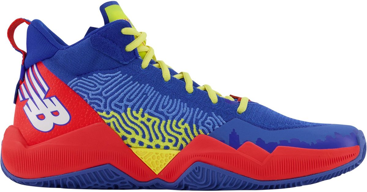 New Balance Synthetic Two Wxy Basketball Shoes in Blue/Red/Yellow