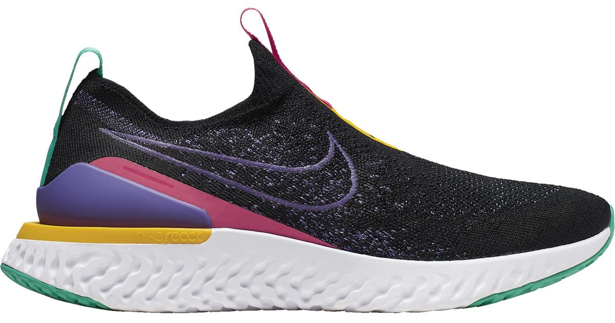 nike epic phantom react flyknit laceless