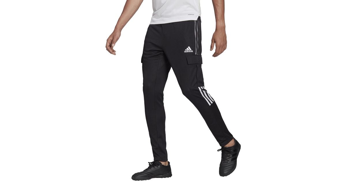 adidas Synthetic Tiro Cargo Pant in Black/White (Black) for Men Lyst