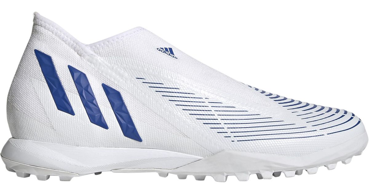 adidas Rubber Predator Edge.3 Laceless Turf Boots in White for Men | Lyst