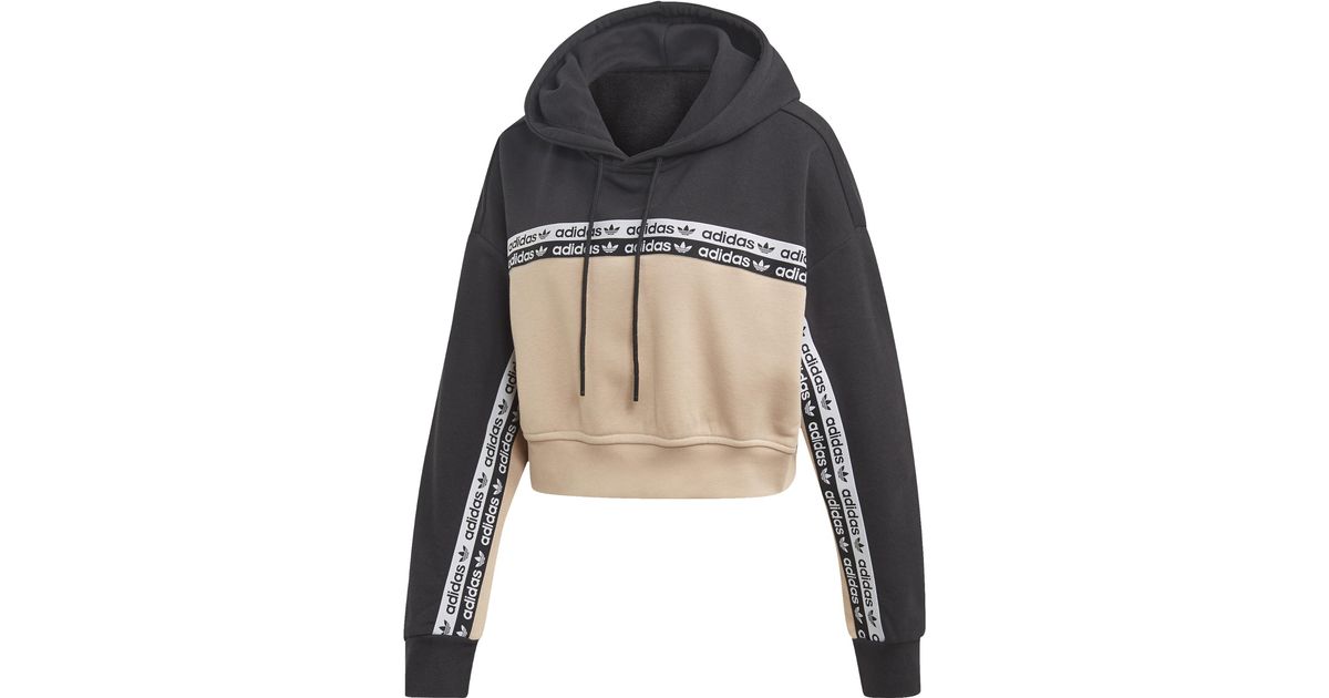 adidas cropped hoodie ash pearl