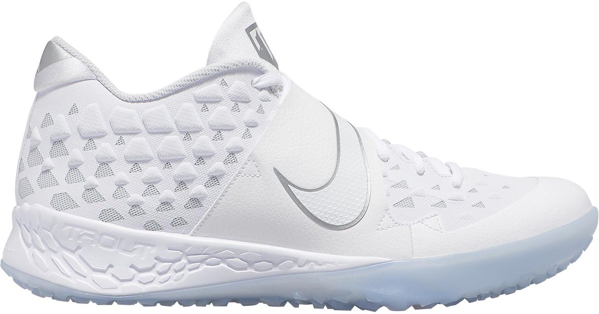Nike Synthetic Force Zoom Trout 6 Turf Turf Shoes in White for Men - Lyst