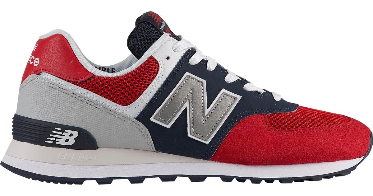 New Balance Rubber 574 - Running Shoes in Red for Men - Lyst