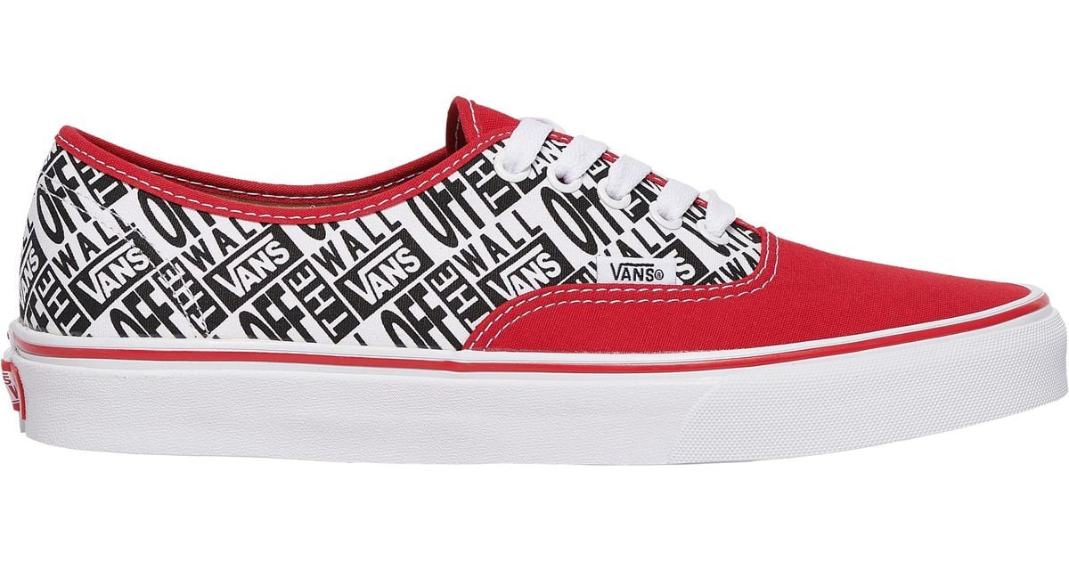 red white and black vans