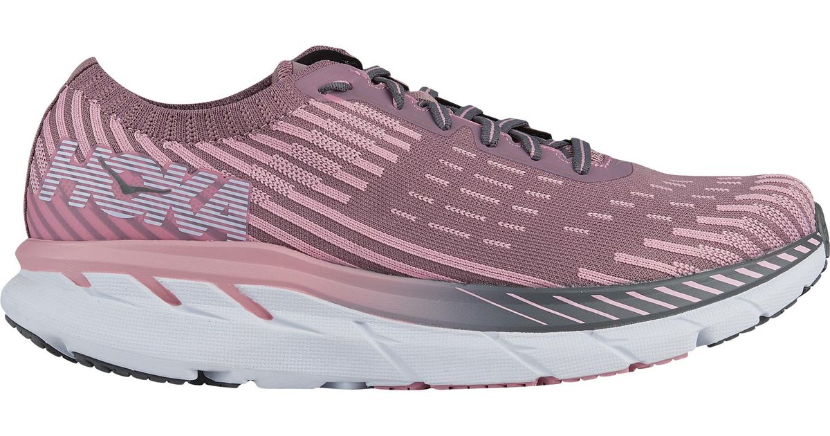 hoka clifton 5 knit pink