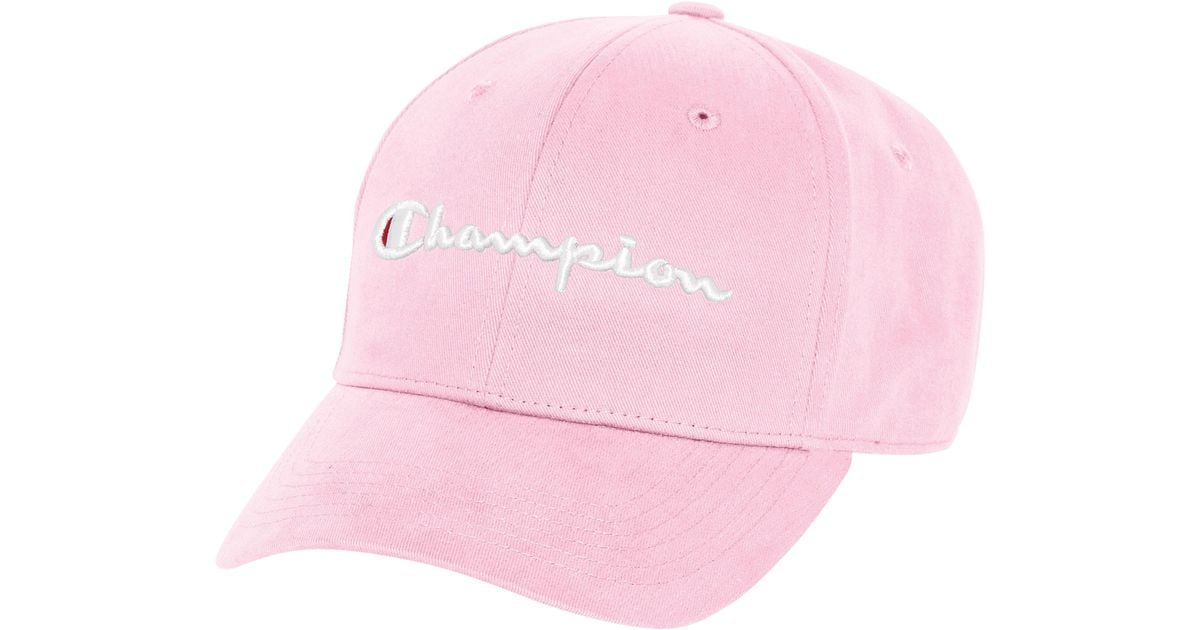 Classic Twill Script Hat in Pink Candy 