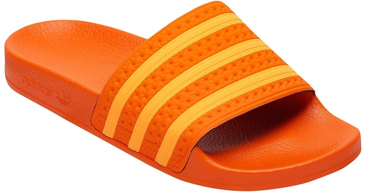 adidas adilette slides orange