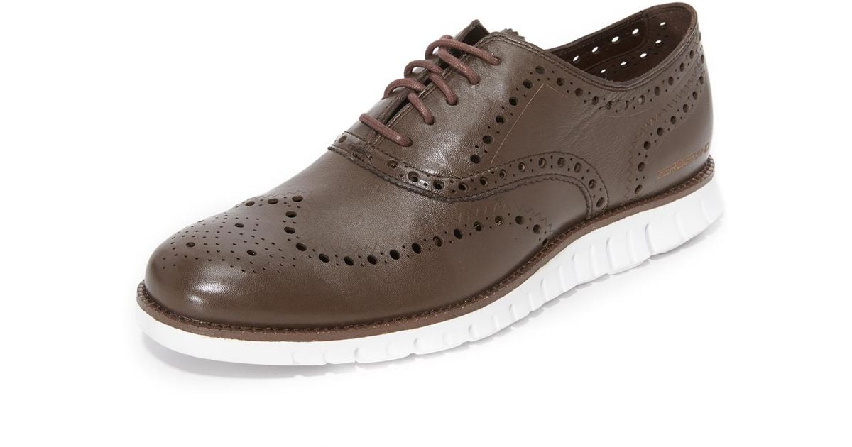 white wingtip oxford shoes cole haan zerogrand wingtip oxford shoes in white for white wingtip oxford shoes cole haan zerogrand wingtip oxford shoes in white for