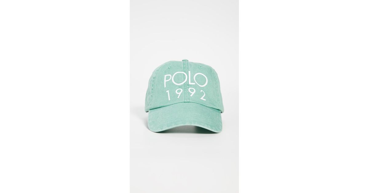 mint green polo hat