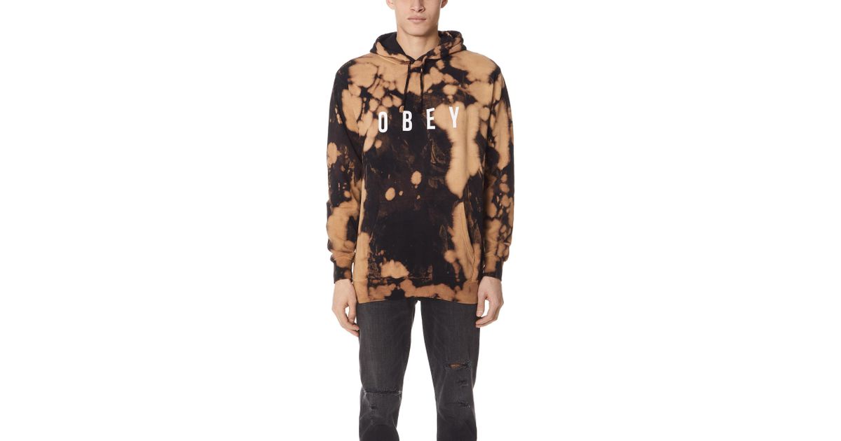 bleached obey hoodie