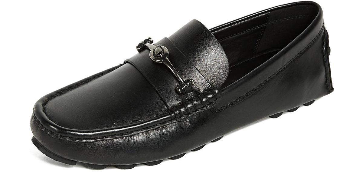 coach women's crosby driver turnlock flats