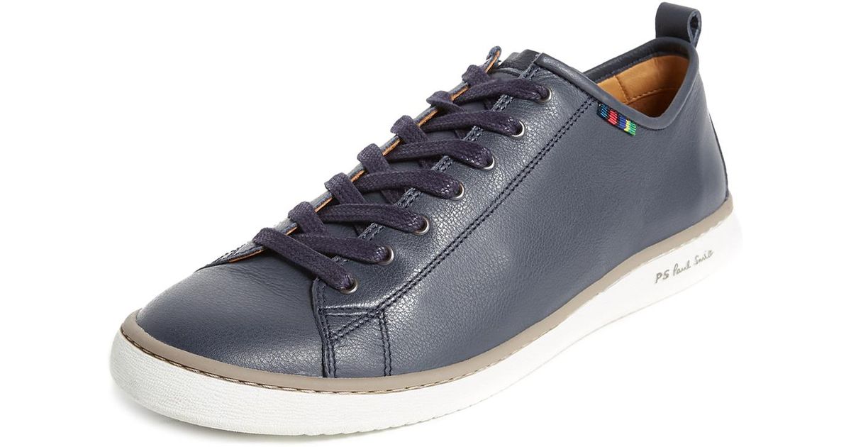 PS by Paul Smith Leather Miyata Sneakers in Dark Navy (Blue) for Men - Lyst
